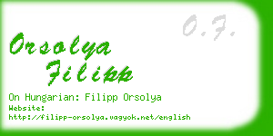 orsolya filipp business card